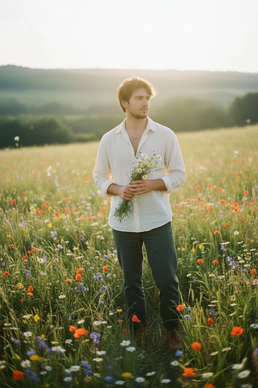 Example of the Cottagecore AI photoshoot pack
