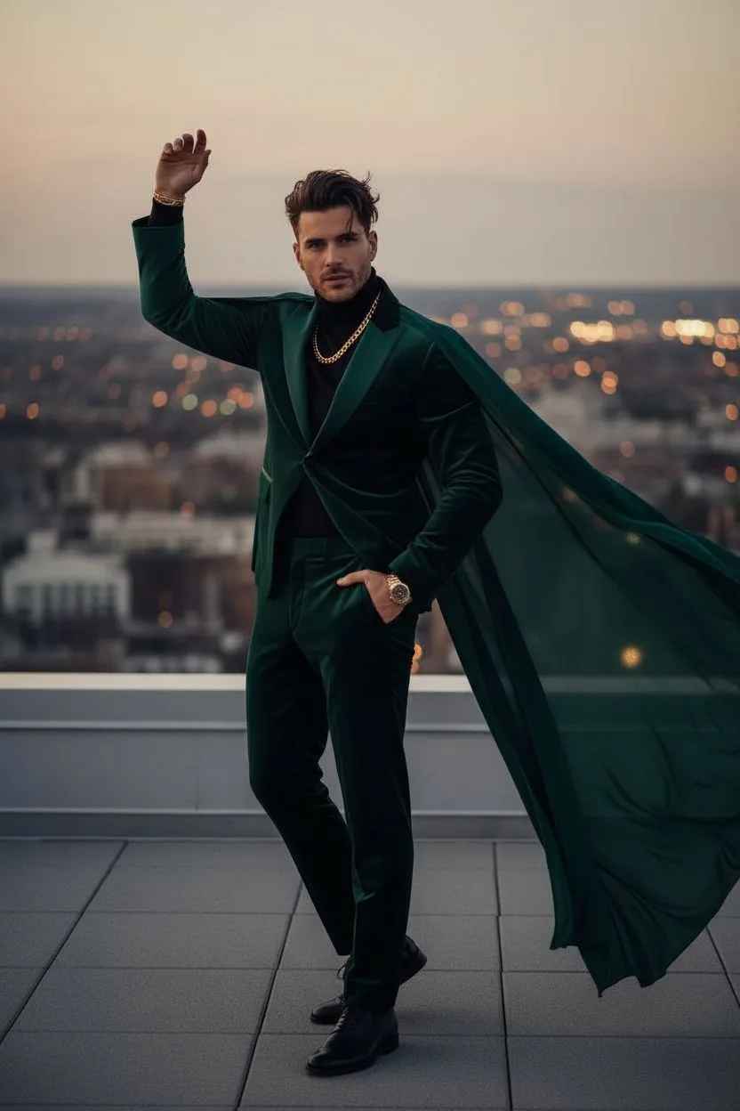 Example of the Fashion Editorial AI photoshoot pack
