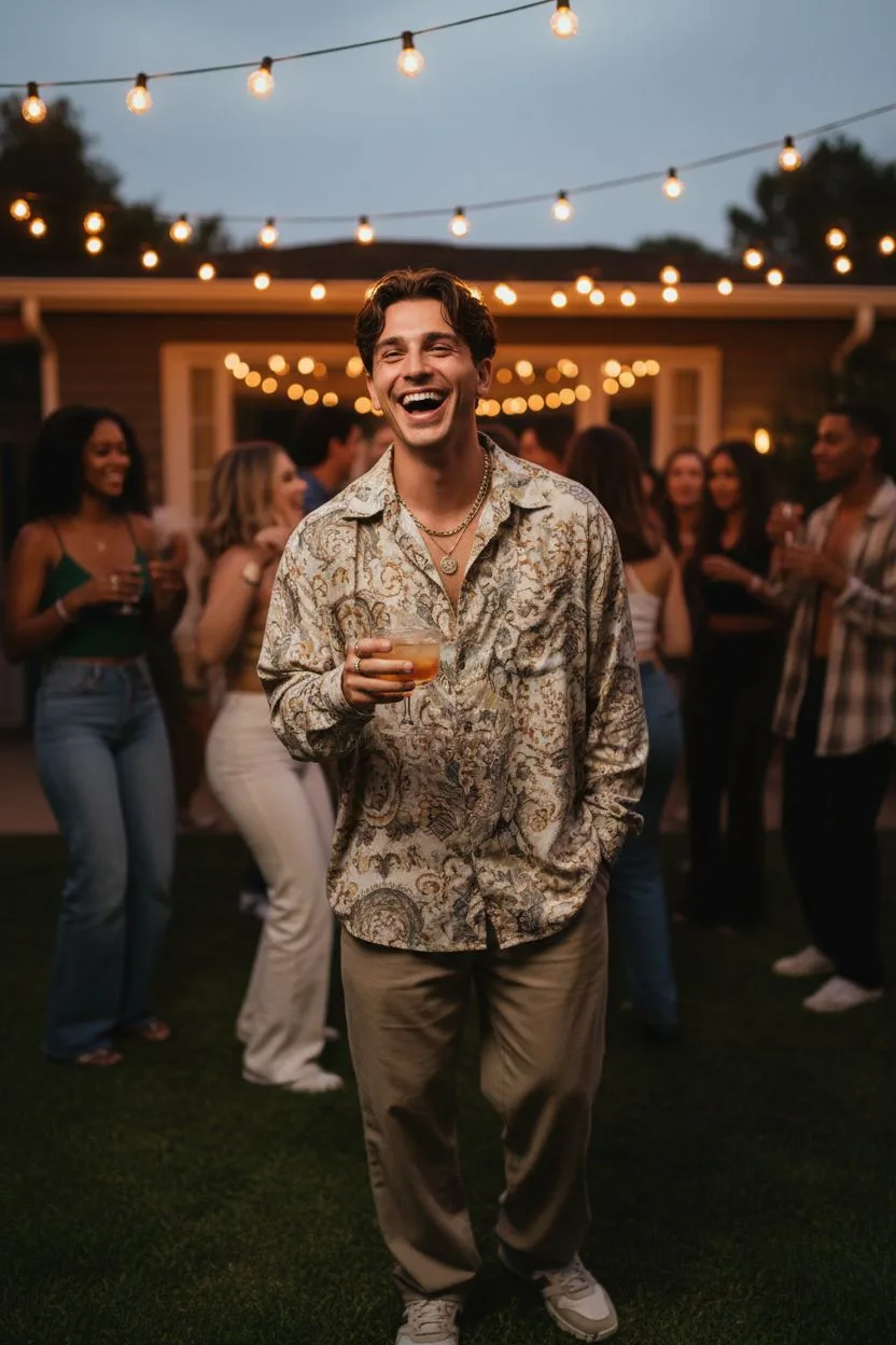 Example of the House Party AI photoshoot pack