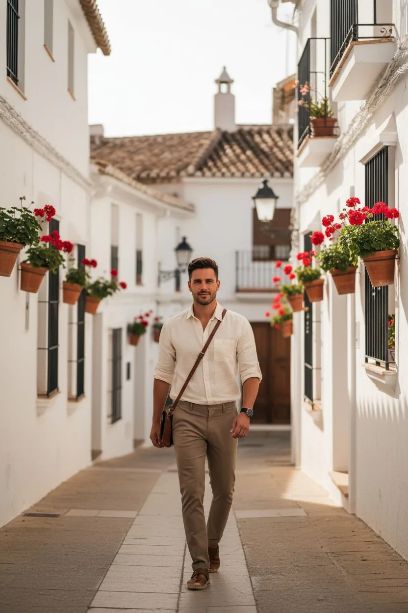 Example of the Spanish Town Summer AI photoshoot pack